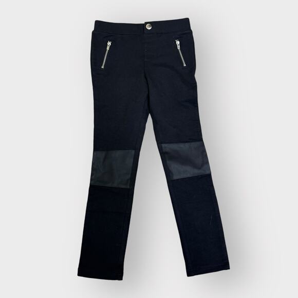H&M Other - NEW H&M girls leggings pants with leather patch accent